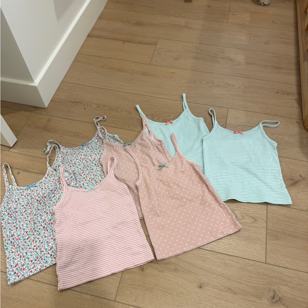 Mini Boden tank Set - Floral, Pink, and Blue